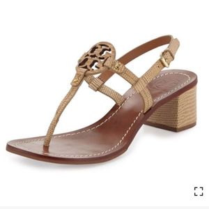 Tory Burch Mini Miller Sandals 2 Inch Heel Size 11